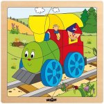Woody puzzle Mašinka 4 dílky – Hledejceny.cz