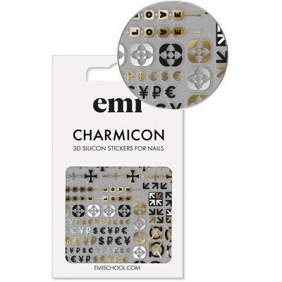 E.Mi Charmicon 3D Silicone Stickers 174 Icons samolepka – Zboží Dáma