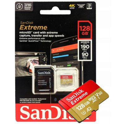 SanDisk microSDXC UHS-I U3 128 GB SDSQXA1-128G-GN6MA – Hledejceny.cz