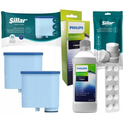 Sillar Philips 2 ks + odvápňovač CA6700 + tablety 10 ks – Zbozi.Blesk.cz