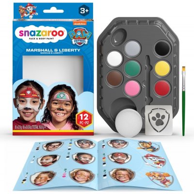 Snazaroo Sada 8 barev na obličej Tlapková patrola Marshall & Liberty – Zboží Dáma