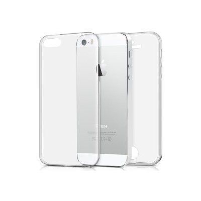 Pouzdro Kwmobile Průhledný oboustranný kryt Apple iPhone SE 1.Gen 2016 / 5 / 5S čiré – Zboží Mobilmania