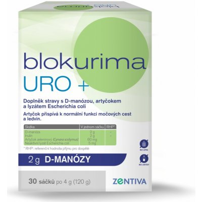 Blokurima URO+ 2 g D-manózy sáčky 30 x 4 g – Zboží Dáma