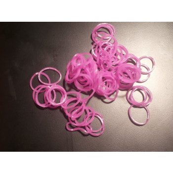 Loom bands gumičky neonové fialové 200ks