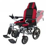 Elektrický invalidní vozík skládací Eroute 5003 XXL 56 cm s polohováním opěradla – Zboží Dáma