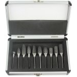 MAR-POL Sada stopkových fréz na kov 10ks v kufříku, wolfram M22565 – Sleviste.cz