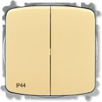 ABB Přepínač dvojitý střídavý, s krytem, řazení 6+6, IP44, bezšroubové svorky 3559A-A52940 – Hledejceny.cz