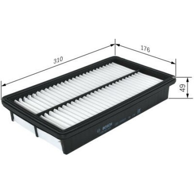 Vzduchový filtr BOSCH F 026 400 495 – Hledejceny.cz