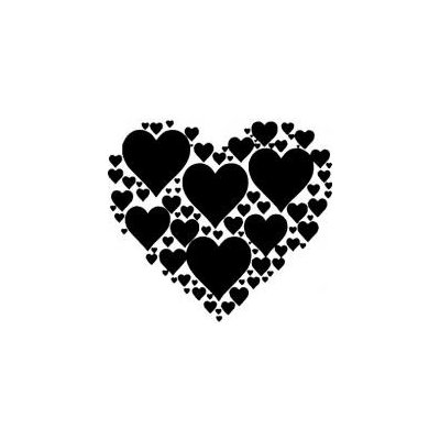 Artemiss Srdce ze srdíček plastová šablona 176 G 29x29cm – Hledejceny.cz