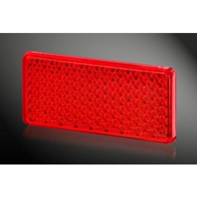 Odrazka obdélníková 95x45mm červená – Zboží Mobilmania