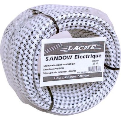 Vchod do ohrady pro elektrické ohradníky - náhradní gumové lano - 8 mm, 25 m – Sleviste.cz