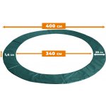 Aga kryt pružin na trampolínu 400cm tmavě zelená – Zboží Dáma