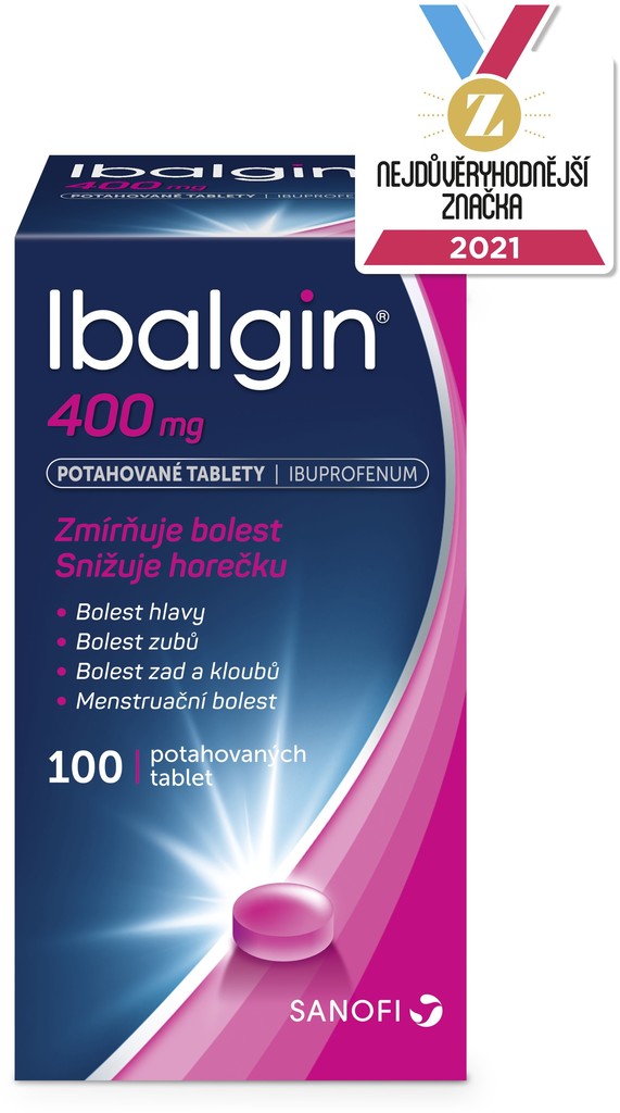 Ibalgin 400 tbl.obd. 100 x 400 mg od 125 Kč - Heureka.cz