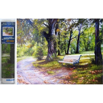 Norimpex Diamantové malování Prosluněná lavička 30 x 40 cm – Hledejceny.cz