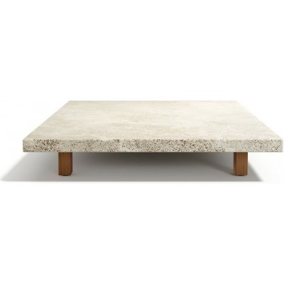 Tribu Vis a Vis Tribu obdélníkový 99x49x18 cm teak travertin – Hledejceny.cz