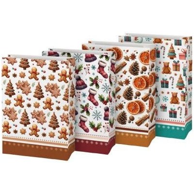 MFP sáček papírový vánoční KRAFT 3 26x36x12cm mix 5252804 – Hledejceny.cz