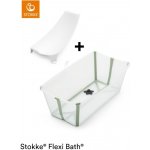 STOKKE Flexi Bath Skládací vanička s lehátkem Transparent Green – Sleviste.cz