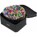 KIK KX5308 Oboustranné lihové fixy v kufříku 168 ks – Hledejceny.cz