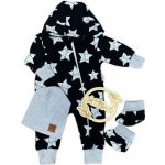 Baby Nellys Rastúci teplákový overal pre bábätko, čiapky, topánky, 3D, Nature Star čierny – Zboží Dáma Baby Nellys Rastúci teplákový overal pre bábätko, čiapky, topánky, 3D, Nature Star čierny – Zboží Dáma