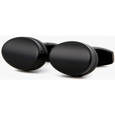 manžetové knoflíčky černý ovál – Zboží Dáma manžetové knoflíčky černý ovál – Zboží Dáma