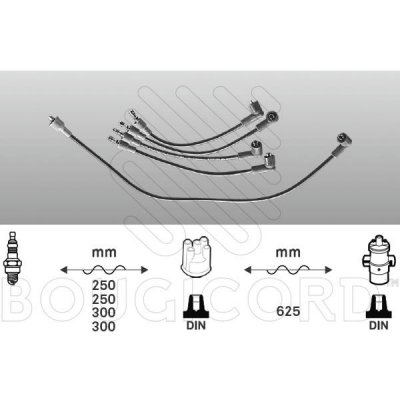 Zapalovací kabely RENAULT 5 1.4 Alpine T 79kW – Zboží Mobilmania