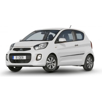 Rider Ochranné boční lišty na dveře, Kia Picanto II, 2011-2017, 3-dveř. – Zboží Mobilmania