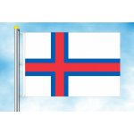 Vlajka Faerských ostrovů Rozměr: 30x45 cm, Uchycení: Karabiny na stožár – Zboží Mobilmania