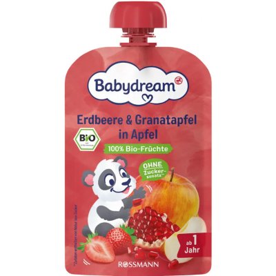 Babydream BIO jablko, granátové jablko, třešeň 100 g – Sleviste.cz