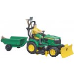 Bruder 62104 BWORLD Zahradní traktor John Deere X949 s figurkou a příslušenstvím – Sleviste.cz