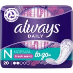 Always Dailies Normal To Go Fresh slipové vložky 20 ks – Hledejceny.cz