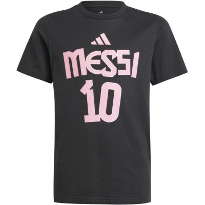 Adidas Dětské tričko MESSI Name and number black – Zboží Dáma