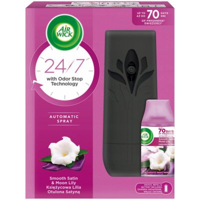 Air Wick FreshMatic Smooth Satin & Moon Lily - Jemný satén a měsíční lilie automatický sprej 250 ml