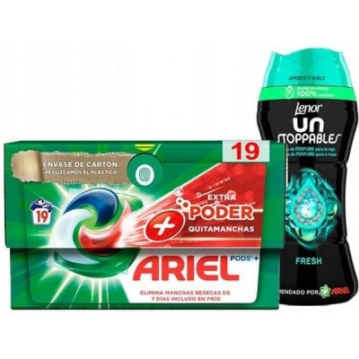 Ariel All in1 Pods Color gelové kapsle univerzální 19 PD + Lenor perličky 140 g – Sleviste.cz