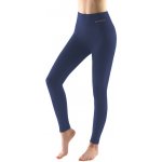Gina s vysokým pasem sportovní dlouhé bezešvé klasické jednobarevné ECO Bamboo Sport 95037P lékořice tomato dámské legíny – Zboží Dáma