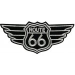 Nažehlovací nášivka ROUTE 66 Black Wings Rozměr: 10 x 4 cm – Zboží Dáma