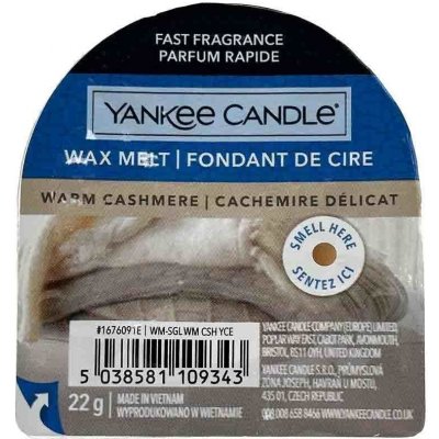 Yankee Candle WARM CASHMERE Vosk do aromalampy nový 2021 22 g – Hledejceny.cz