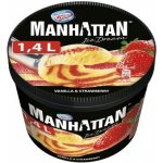 Manhattan Ice Dream vanilkový a jahodový 1400 ml – Zboží Mobilmania