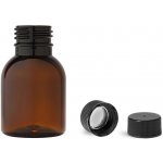 Tera Plastová lékovka hnědá s černým víčkem 50 ml – Zboží Mobilmania