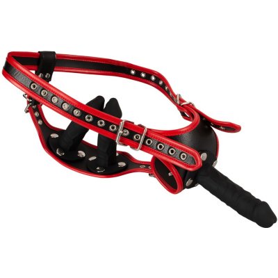 Bad Kitty Strap On Harness Black Red XXL – Zboží Dáma