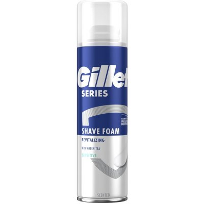 Gillette Series Sensitive Revitalizing pěna na holení se zeleným čajem 250 ml – Zbozi.Blesk.cz