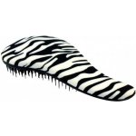 Detangler Professional kartáč na vlasy s rukojetí bílá zebra – Zboží Mobilmania
