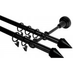 HEBR Garnýž Hrot double černá dvojitá 200 cm – Zboží Mobilmania