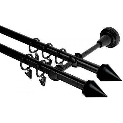 HEBR Garnýž Hrot double černá dvojitá 200 cm – Zboží Mobilmania