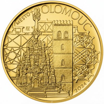 ČNB Zlatá mince 5000 Kč Město Olomouc 2024 Standard 1/2 oz – Zboží Dáma