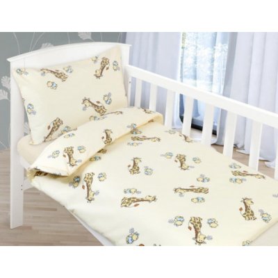 Bellatex Dětské povlečení Agáta bavlna Béžová žirafa, 90 x 135 cm – Zboží Dáma