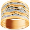 Prsteny iZlato Forever Zlatý dvoubarevný prsten Barika IZ14827