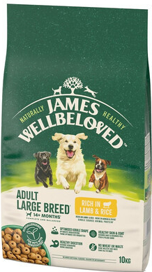 James Wellbeloved Adult large bohaté na jehněčí maso a rýži 10 kg
