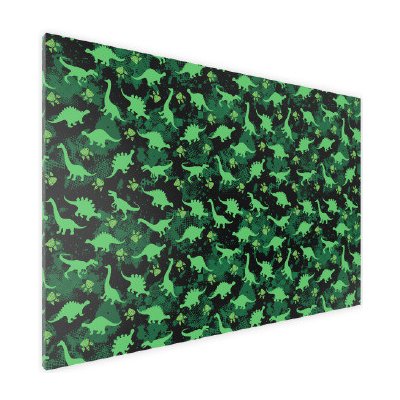 ALLboards Magnetická bezrámová kovová tabule s potiskem 60 x 40 cm - neonoví dinosauři – Zboží Mobilmania