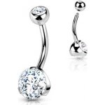Šperky4U Piercing do pupíku banánek čirá barva BS01054-C – Hledejceny.cz