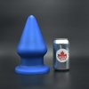 Anální kolík Topped Toys The Grip 150 Blue Steel, prémiový silikonový anální kolík 22 x 12,2 cm